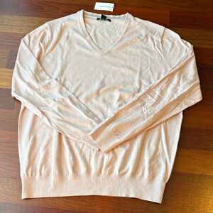 Banana Republic Silk-Cotton-Cashmere V-Neck Sweater